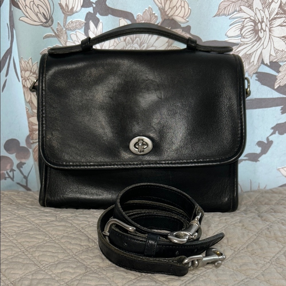 Coach Vintage Court Satchel w/ Nickel hardware